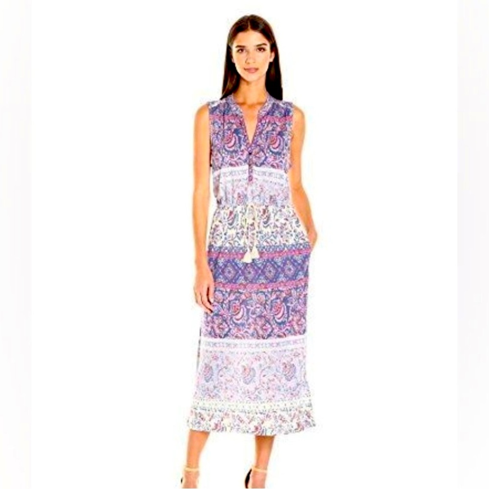 Lucky Brand Boho Floral Midi Dress - Size Small 🌸